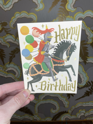 Knight Birthday Card