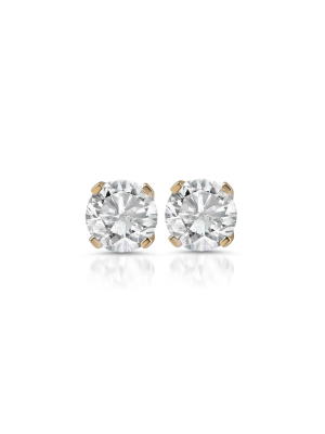 Pompeii3 1ct Diamond Studs 14k Yellow Gold