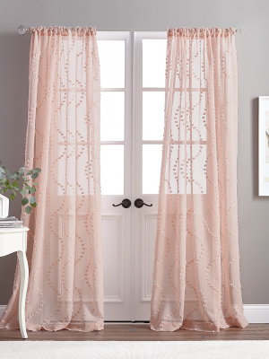 Dixon Wave Poletop Curtain Panel