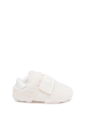Moncler Enfant Logo Embroidered Pre-walker Shoes