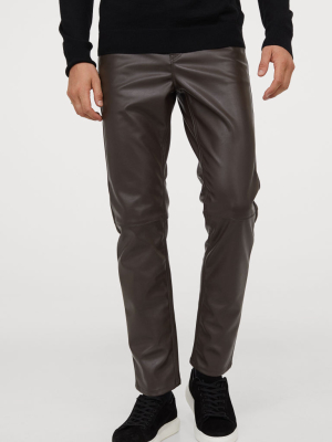 Faux Leather Pants