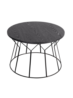 Fleur Coffee Table Noir Black - Adore Decor