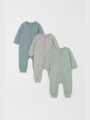 3-pack Cotton Jumpsuits