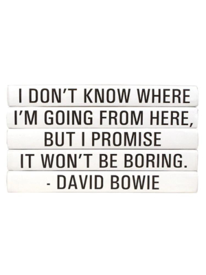 Candelabra Home Books - Quotations Series: David Bowie / "i Don't Know Where..."