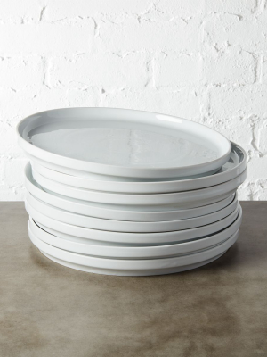 Set Of 8 Ledge Dinner Plates