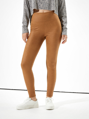 Ae Faux Suede Highest-waisted Legging