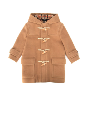 Burberry Kids Hooded Duffle Coat