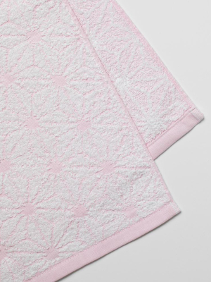 Fukuroya Face Towel, Cherry Blossom Asanoha