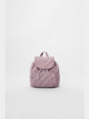 Quilted Mini Backpack