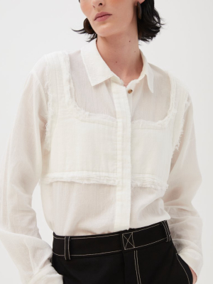 Lyla Shirt Cotton Gauze Off-white