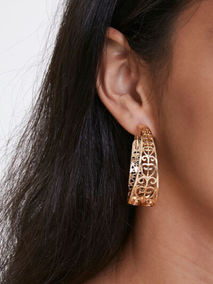 Filigree Hoop Earrings