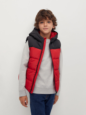 Hooded Quilted Gilet