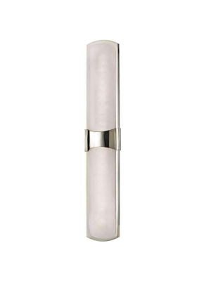 Valencia 2 Light Led Wall Sconce Polished Nickel