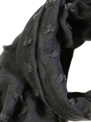 Poppy Scarf - Charcoal