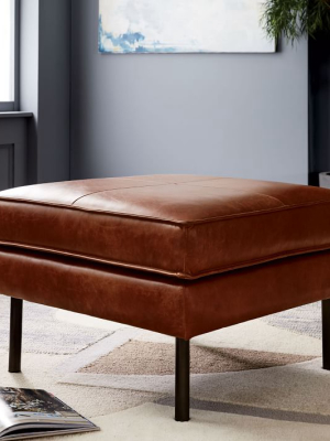 Axel Leather Ottoman