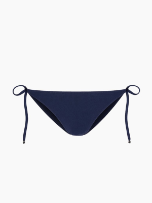 Formentera Tie Side Bikini Bottom - Navy Blue