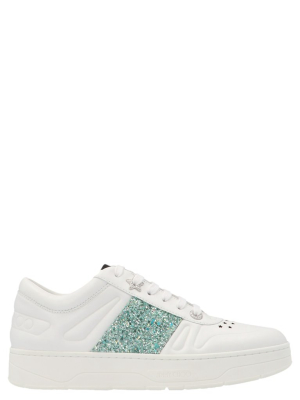 Jimmy Choo Hawaii Glitter Detail Sneakers