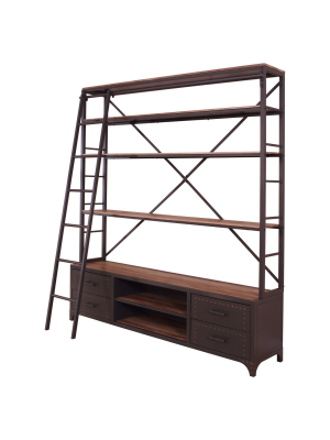 83" Decorative Bookshelf Gray - Acme Furniture