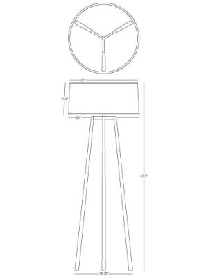 Shinto Tripod Floor Lamp