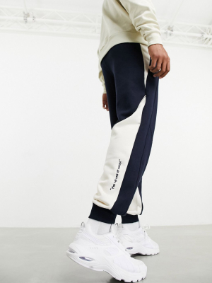 Puma X Central Saint Martins Logo Sweatpants In Navy