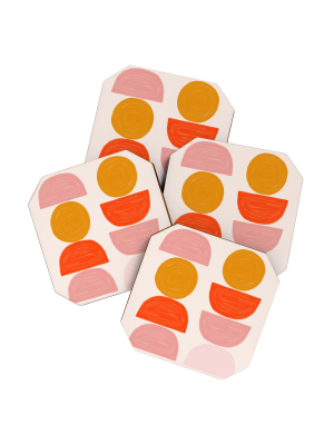 Hello Twiggs Mid Century Coaster Set - Deny Designs