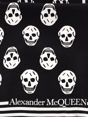 Alexander Mcqueen Skull Print Scarf