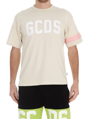 Gcds Logo Embroidered Crewneck T-shirt