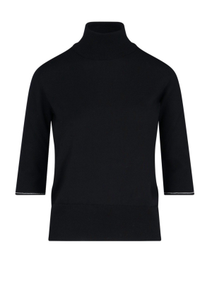 Mm6 Maison Margiela Elbow Patch Knitted Sweater