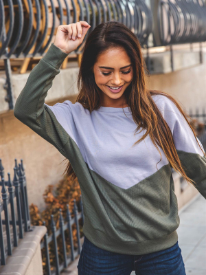 Georgia Pullover - Gray/olive