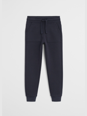 Cotton Jogger-style Trousers