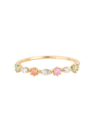 Pastel Rosie Ring: Gold