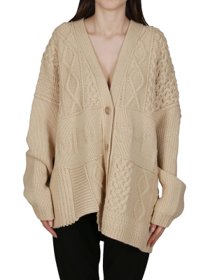 Ambush Asymmetrical Patchwork Cardigan