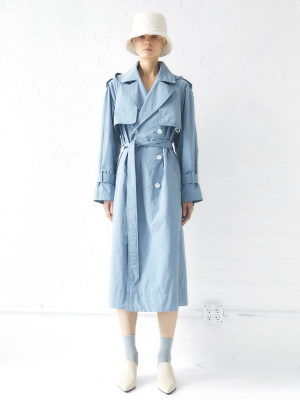 Sustainable Water-resistant Trench Coat