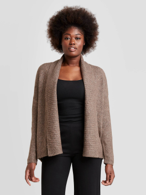 Women's Shawl Collar Open-front Cardigan - A New Day™