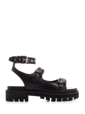 Alaïa Ankle Strap Platform Sandals