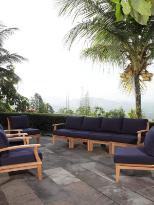 Emilia 8 Piece Outdoor Patio Teak Set