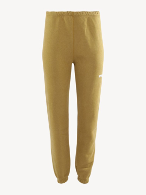 Moss Gold Tiny Logo Sweatpants