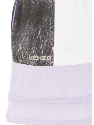 Kenzo Sport Drawstring Waist Mini Dress