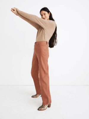 Slim Wide-leg Full-length Pants: Garment-dyed Edition