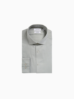 Slim Fit End-on-end Stripe Performance Non-iron Dress Shirt