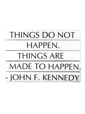 Candelabra Home Books - Jfk / "things Do Not Happen..."