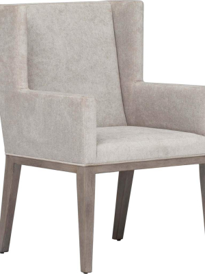 Linea Upholstered Arm Chair, Greige