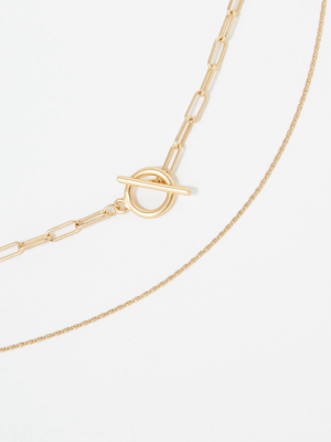 Aeo Gold Chain Necklaces 2-pack