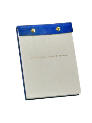 Large Desk Notepad Vachetta Leather In Various Designs