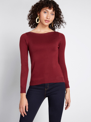 Charter School Boatneck Sweater