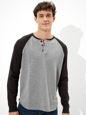 Ae Super Soft Henley Thermal Shirt