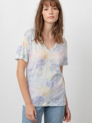 Rails The Cara V Neck Rainbow Tie Dye