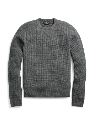 Waffle-knit Cashmere Sweater