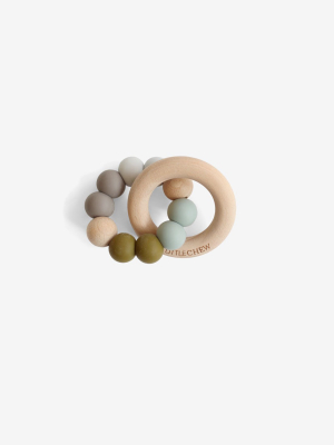 Silicone Bead + Wood Ring Teether - Camp