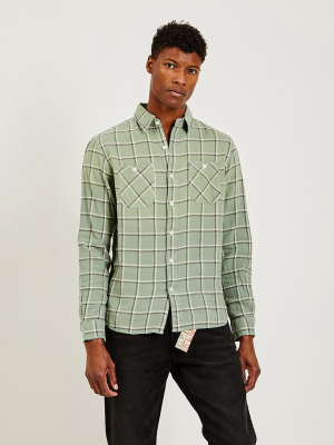 Plaid Cotton Linen Workshirt